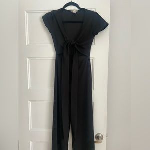 Black wrap jumpsuit